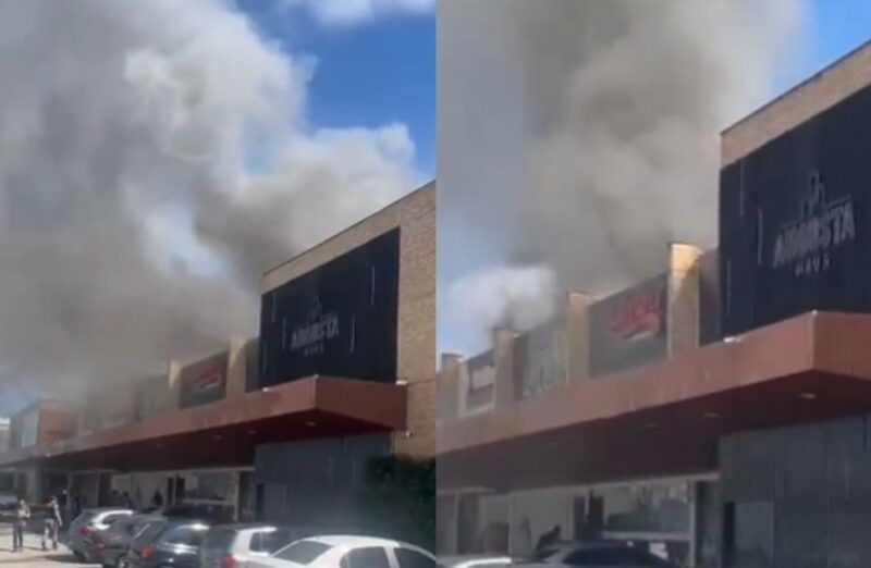 Vídeo: Princípio de incêndio atinge centro comercial em Manaus