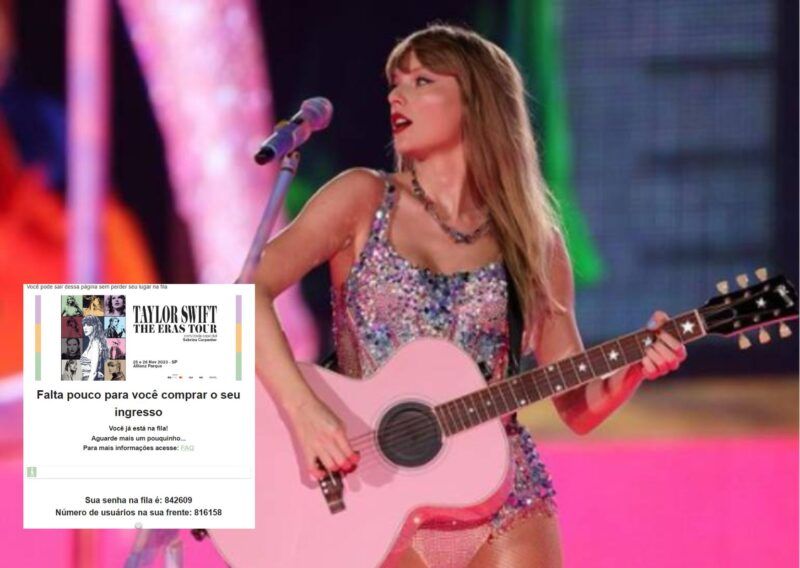 Pré-venda para show da Taylor Swift no Brasil tem fila de 1 milhão de pessoas