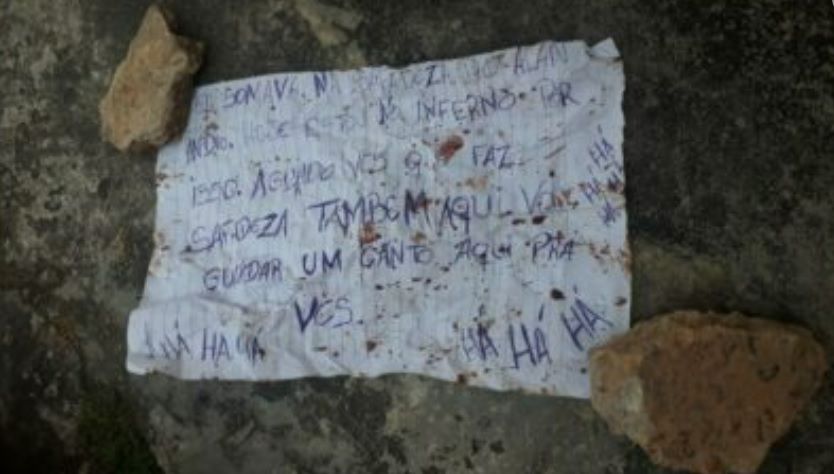 Cabeça é jogada na rua em Manaus com bilhete: ‘estou no inferno’