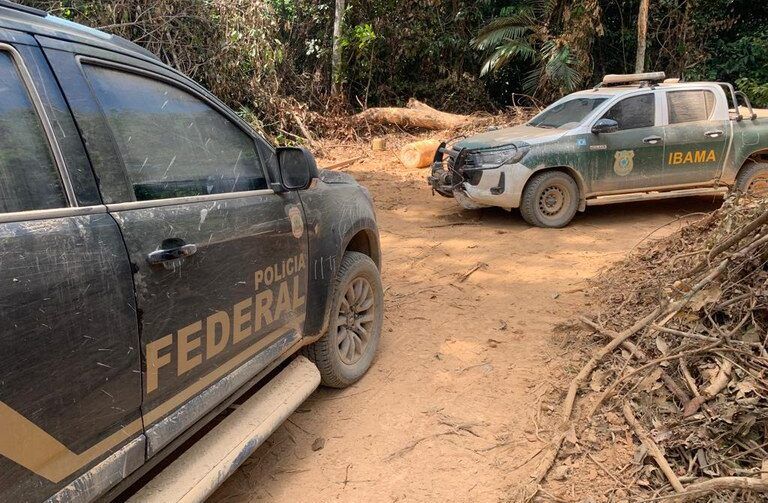 PF e Ibama desmontam garimpos ilegais no Mato Grosso