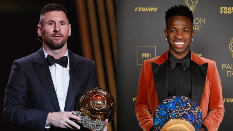 Messi ganha a Bola de Ouro pela oitava vez e Vini Jr é destaque em premiação