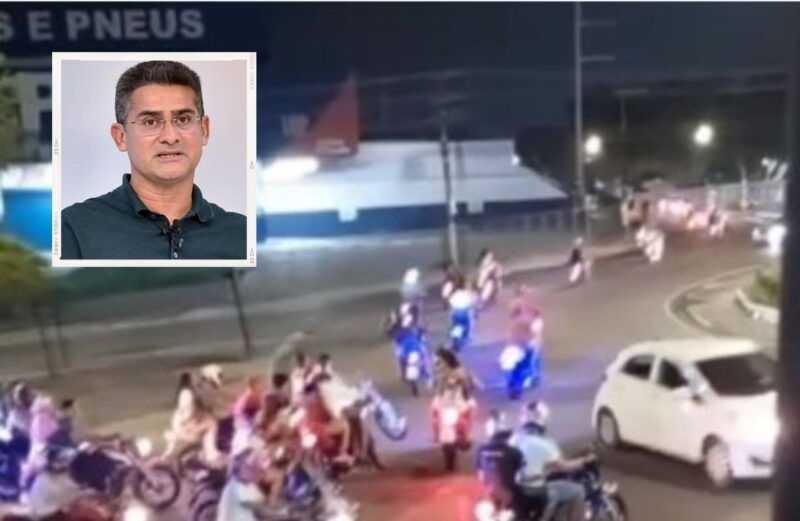 Após David Almeida sancionar lei sobre “rolezinho”, motociclistas são vistos empinando motos e causando transtorno