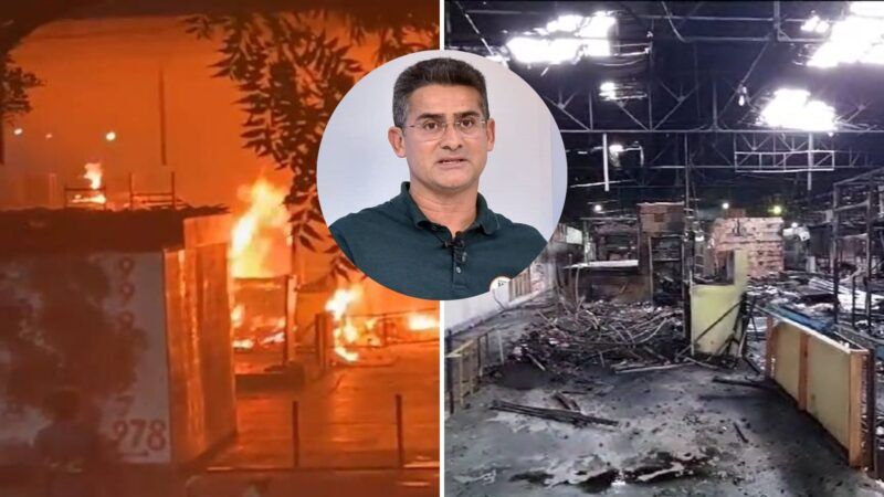 Após incêndio na Feira do Santo Antônio, David Almeida anuncia intervenção: “Só funciona assim depois de uma tragédia”