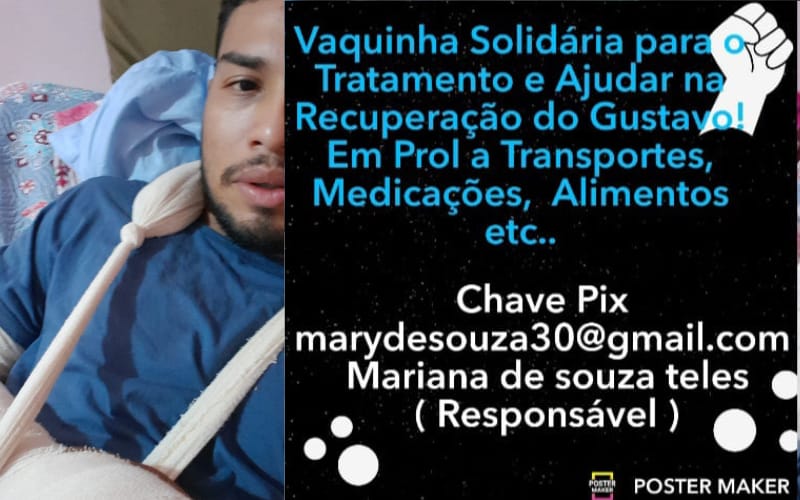 Família pede ajuda após trabalhador ser atacado a golpe de terçado em Manaus