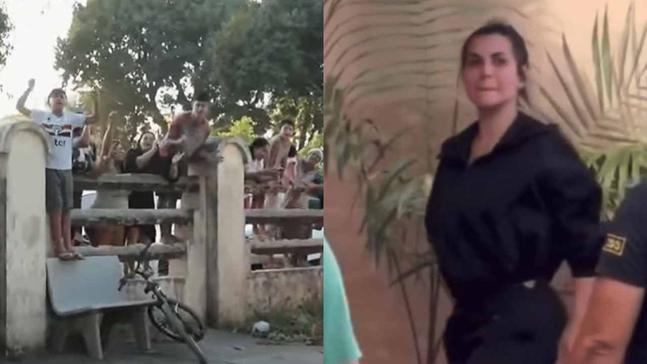 Deolane Bezerra ganha apoio e acena para os fãs na porta da delegacia