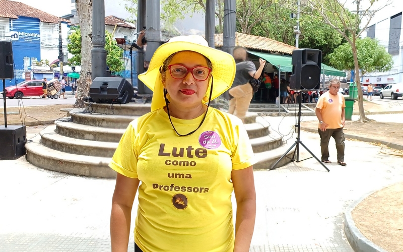 Profa. Evany Nascimento defende a educação pública de qualidade em Manaus