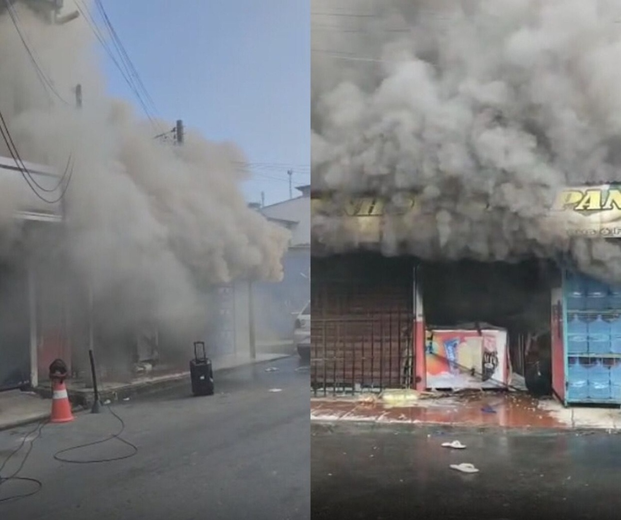 Incêndio atinge mercadinho no São José