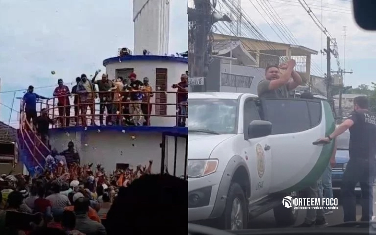 Vídeo – Candidato a prefeito no interior do AM é preso após fazer ‘chuva de dinheiro’ em praça pública