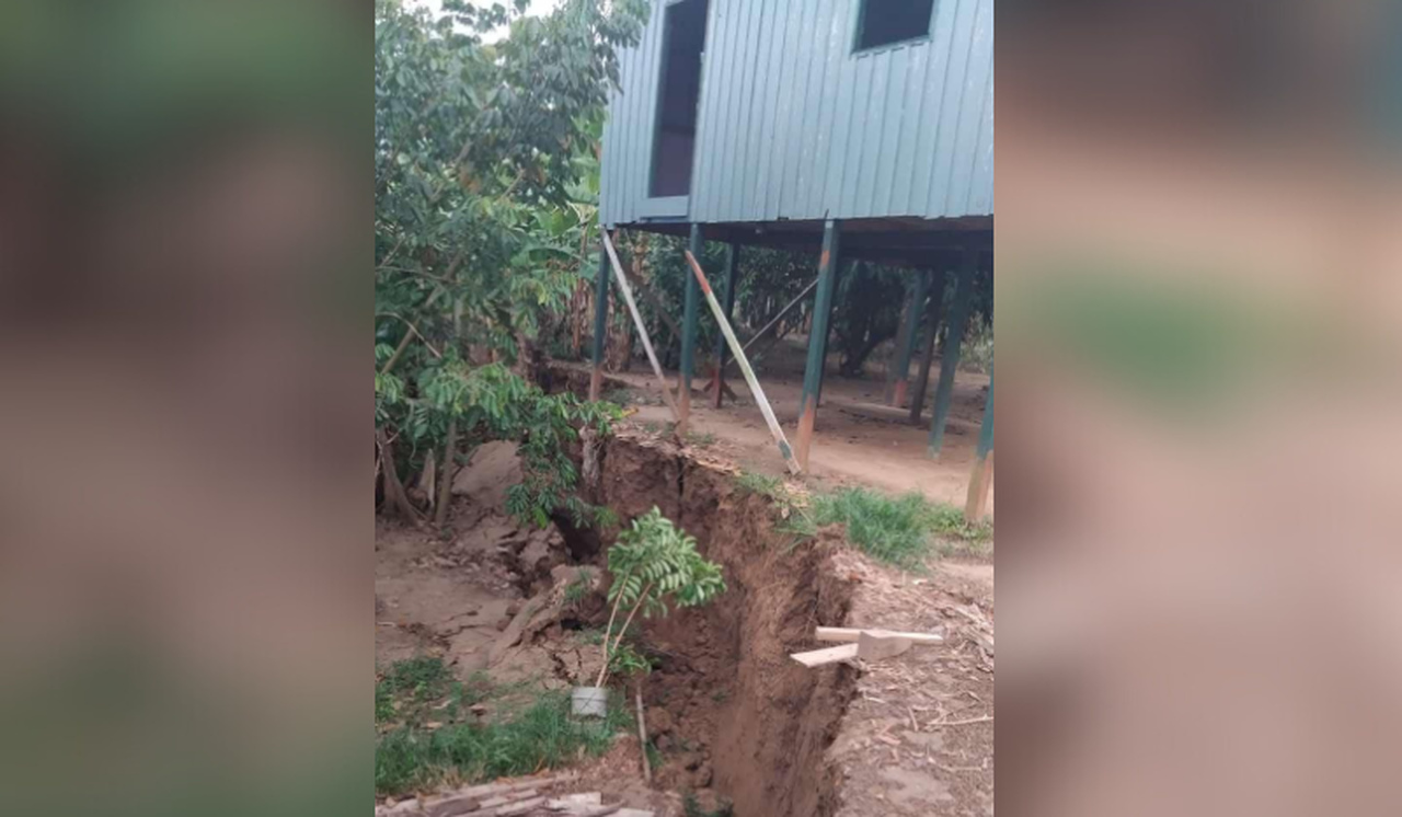 Comunidade do Jandira no interior do AM teme deslizamento de terra