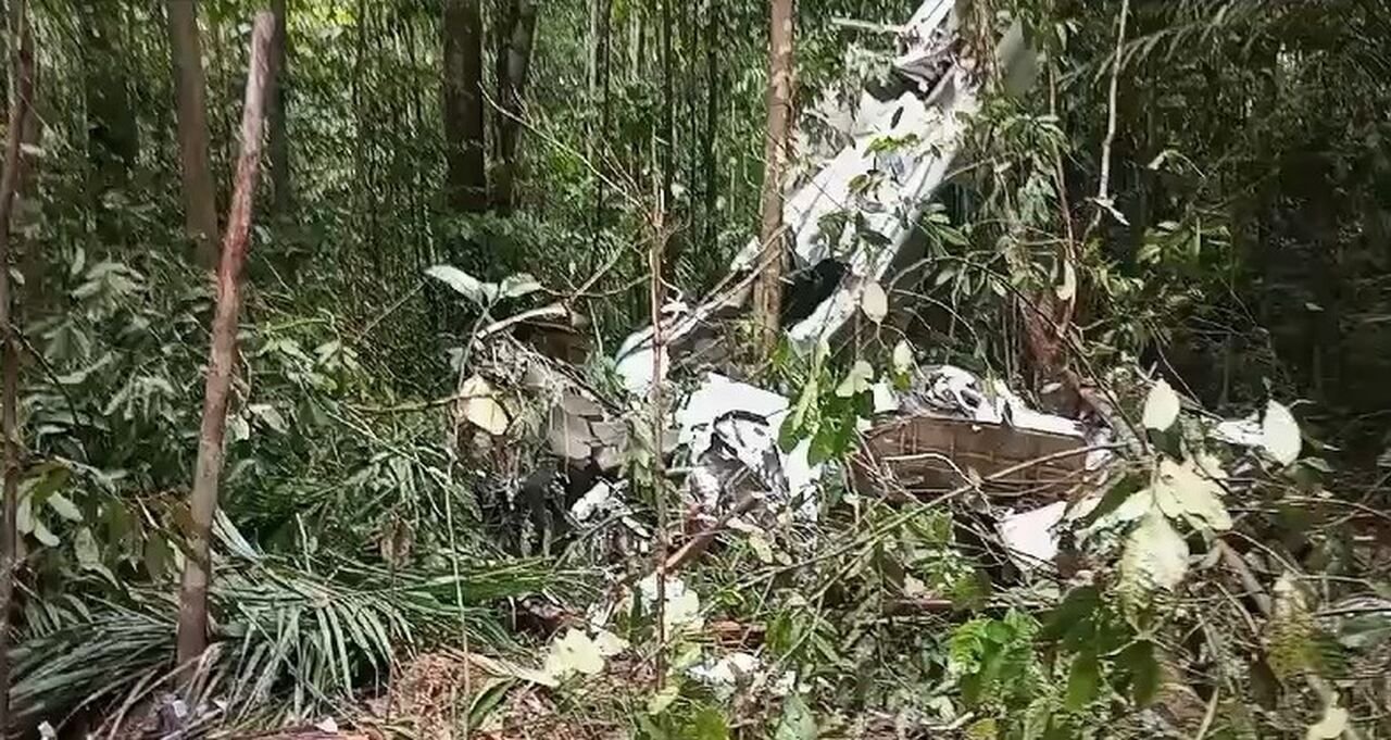 Encontrado destroços de avião que caiu em Manicoré no AM