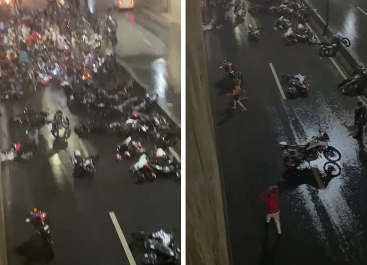 Foto: Divulgação Polícia acaba com ‘rolezinho de natal’ promovido por motociclistas