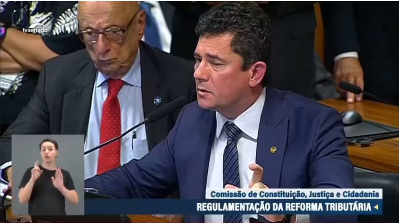 Foto: Reprodução / YouTube / TV Senado Sérgio Moro proferiu novos ataques a Manaus