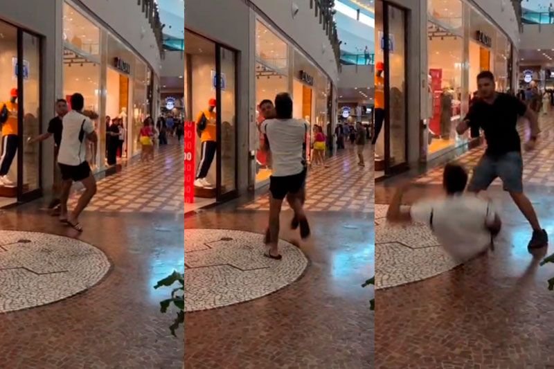 Vídeo mostra briga entre homens no Manauara Shopping