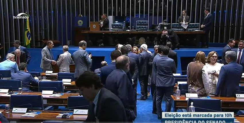 Foto: Reprodução / YouTube / TV Senado Candidatos à presidencia da Câmara discursam em plenário