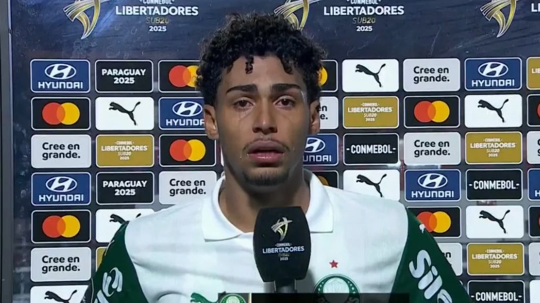 Luighi, do Palmeiras, sofre ofensa racista no Paraguai e desabafa: “O que fizeram foi um crime”