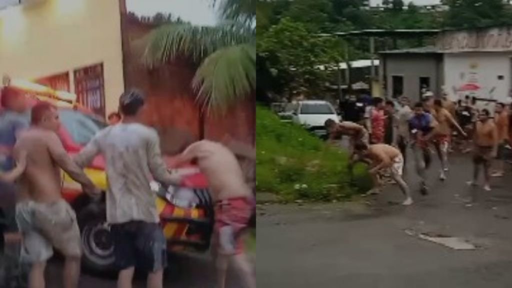 VÍDEO: moradores se revoltam com viaturas durante resgate em Manaus