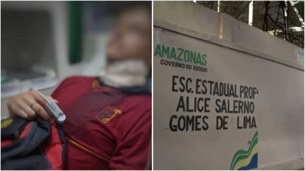 Aluno é atingido com golpe de faca dentro de escola em Manaus