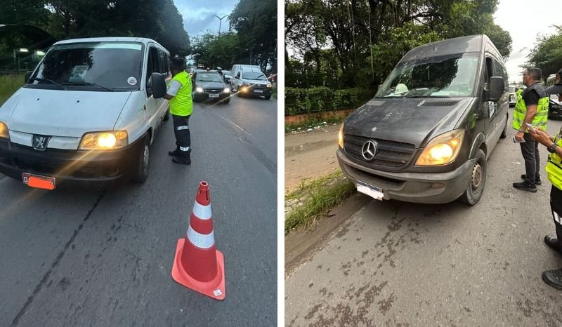 Foto: Divulgação/IMMU Sete vans clandestinas são apreendidas na zona leste de Manaus