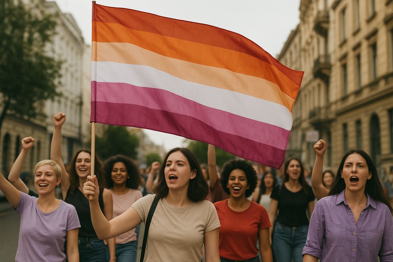 Imagem gerada por Inteligência Artificial Mulheres lésbicas e a performance da feminilidade