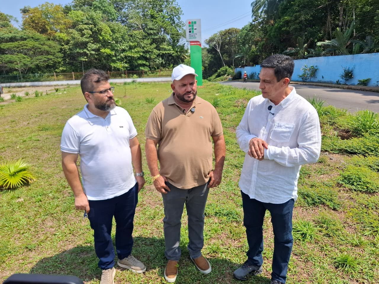 Prefeito Nicson Marreira e deputado Sidney Leite visitam IFAM em Tefé para ampliar oportunidades na educação