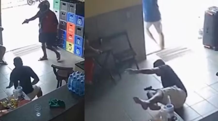 Vídeo: Ladrão é morto por justiceiro durante roubo em bar; veja Vídeo: Ladrão é morto por justiceiro durante roubo em bar; veja