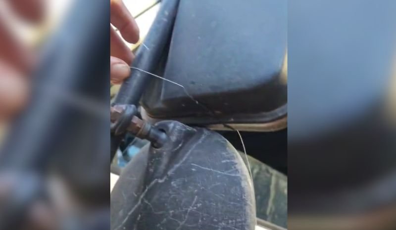 Linha com cerol corta retrovisor de caminhão e motorista alerta para risco de morte na Manaus Moderna