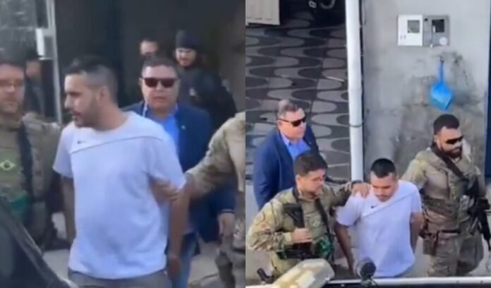 Advogado ligado ao CV é levado à superintendência da PF em Manaus. — Foto: Reprodução/YouTube PF prende quatro advogados acusados de integrar ‘núcleo jurídico’ do Comando Vermelho no AM