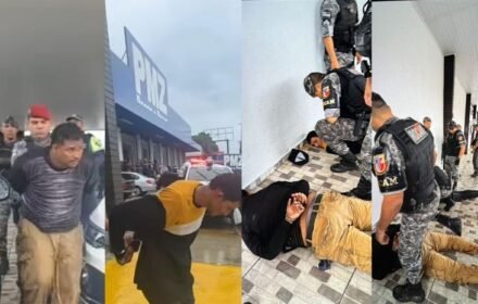 Criminosos fazem reféns e trocam tiros com a PM em assalto a concessionária na zona norte de Manaus