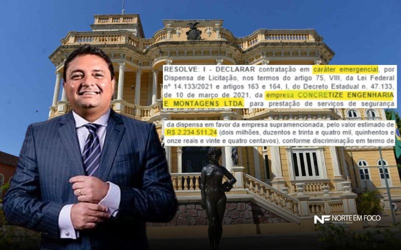 Secretário de Cultura do AM dispensa licitação e contrata empresa de engenharia para serviço de bombeiros civis em um minuto por R$ 2,2 milhões