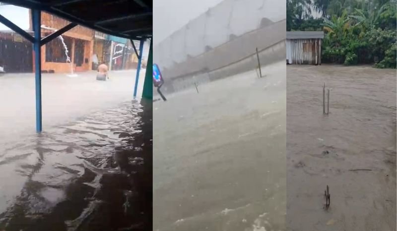 Temporal provoca alagamentos generalizados e caos no trânsito de Manaus; Defesa Civil emite alerta de risco de deslizamento