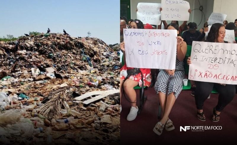 Lixão de Iranduba pode ser interditado após vistoria da Defensoria Pública e protesto popular