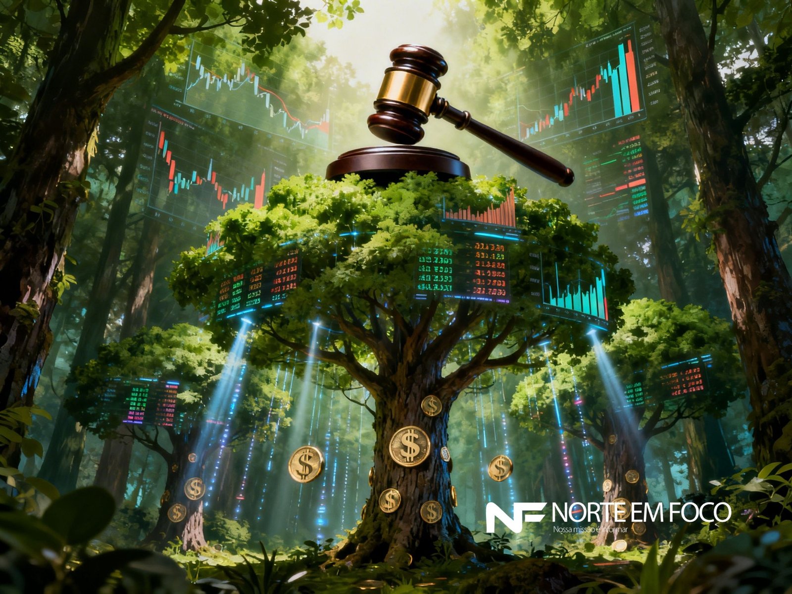 O leilão que transformou floresta em ativo financeiro