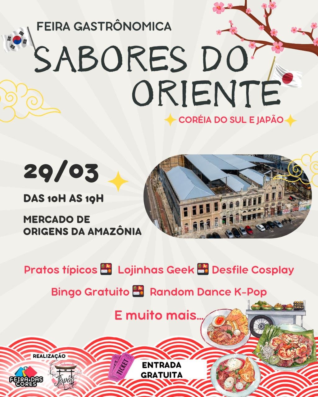 Sabores do Oriente agita Manaus neste domingo com gastronomia asiática e cultura pop