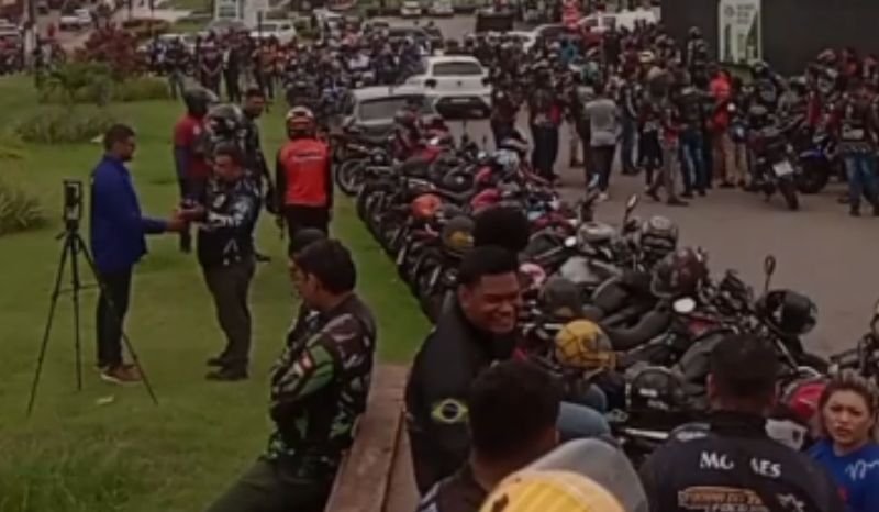 VÍDEO: motociclistas de Manaus protestam contra PL de regulamentação