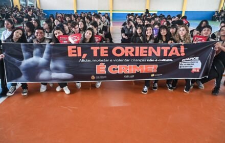 Fenapred realiza palestra em escola pública durante o MaioLaranja