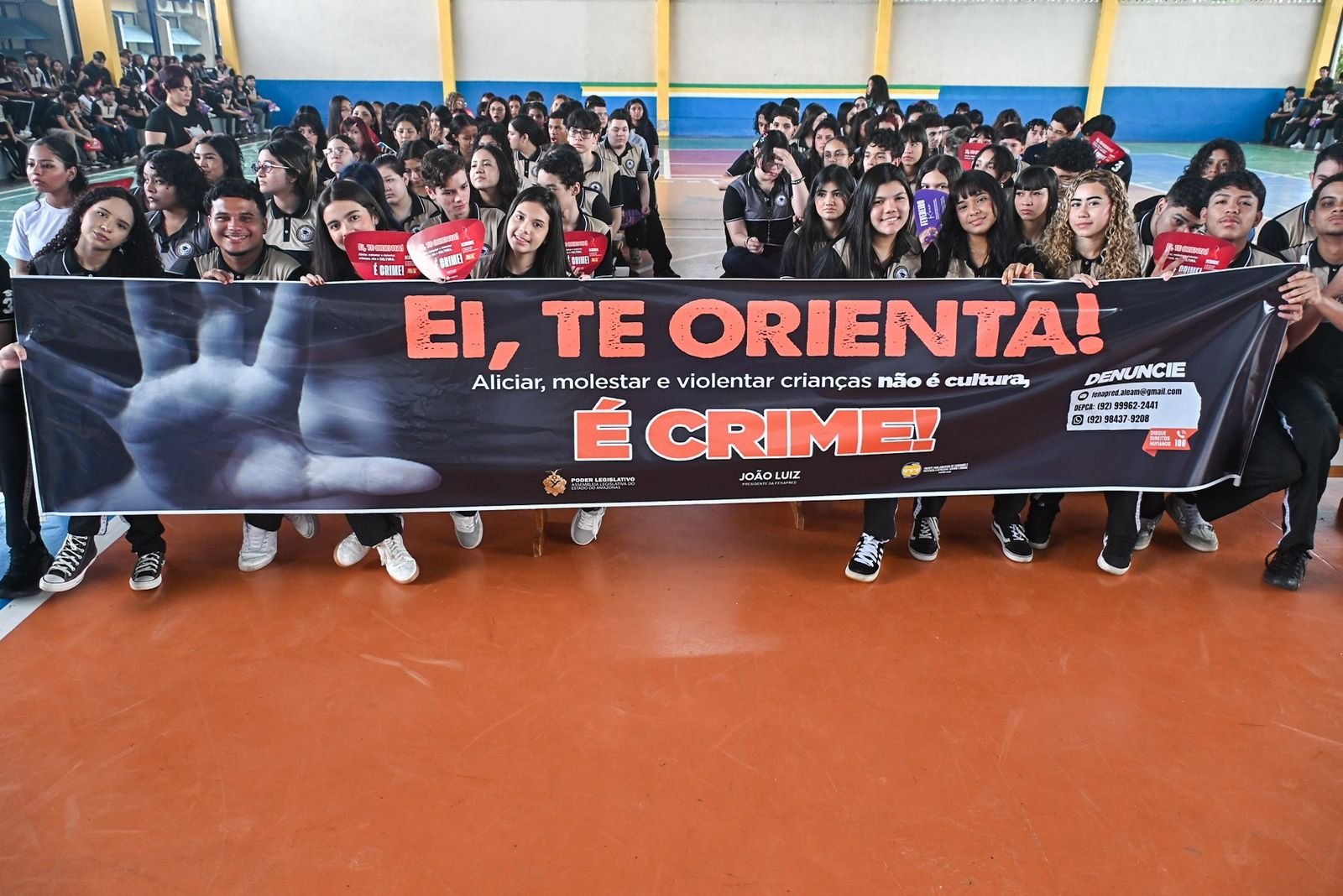 Fenapred realiza palestra em escola pública durante o MaioLaranja
