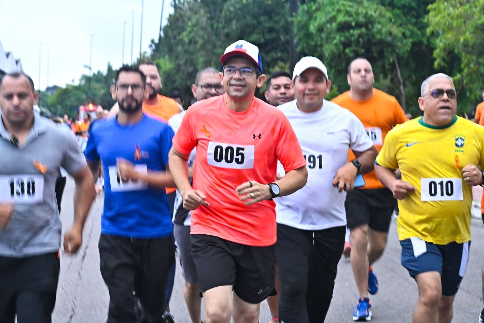 Durante a programação, participantes tiveram acesso a materiais educativos e ações de conscientização social João Luiz realiza corrida Maio Laranja e reforça combate ao abuso infantil em Manaus