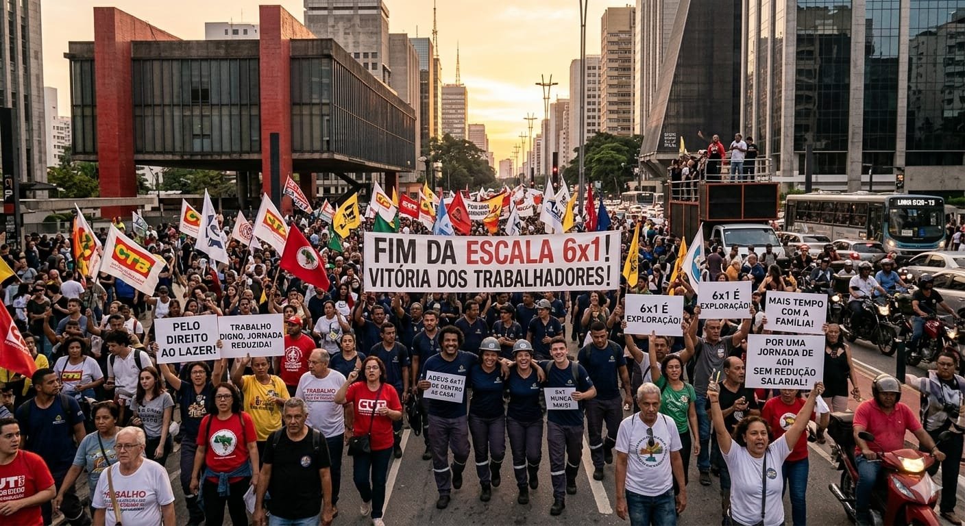 Acordo prevê regra de transição de 60 dias para fim da escala 6x1 Fim da escala 6×1 terá dois dias de folga já em 2026