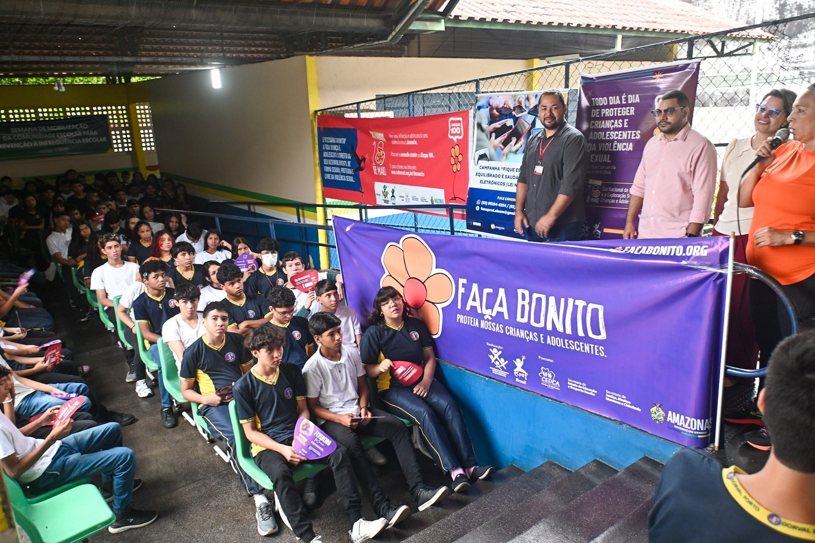 Fenapred leva campanha educativa sobre proteção infantil à escola pública