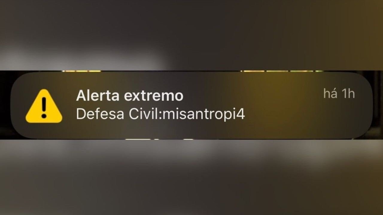 Falso alerta da Defesa Civil atingiu cerca de 30 milhões em 8 estados