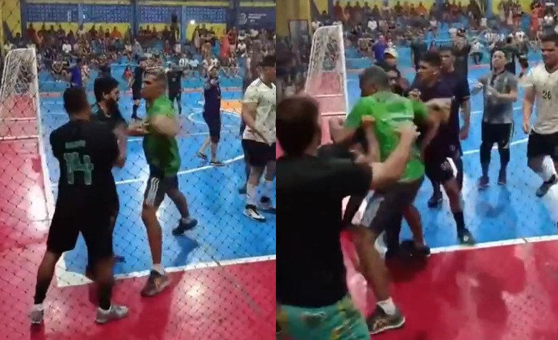 Técnico agride árbitro e provoca confusão durante partida de futsal no interior do Amazonas