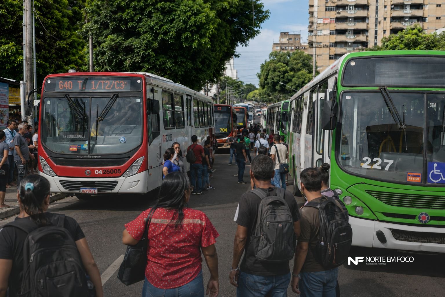 Greve dos ônibus em Manaus chega ao terceiro dia e população segue enfrentando transtornos