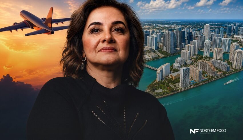 Pré-candidata ao governo do AM, Maria do Carmo Seffair, viaja a Miami em plena articulação eleitoral