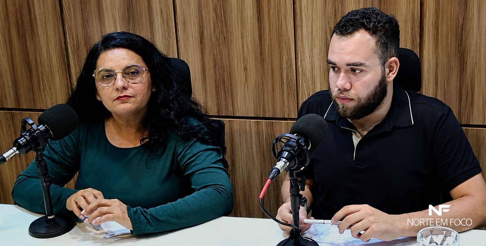 Os pré-candidatos a deputado estadual Andrea Abrante e Rafael Bastos Conexão Política Norte em Foco debate renovação política, saúde e empreendedorismo com Andrea Abrante e Rafael Bastos