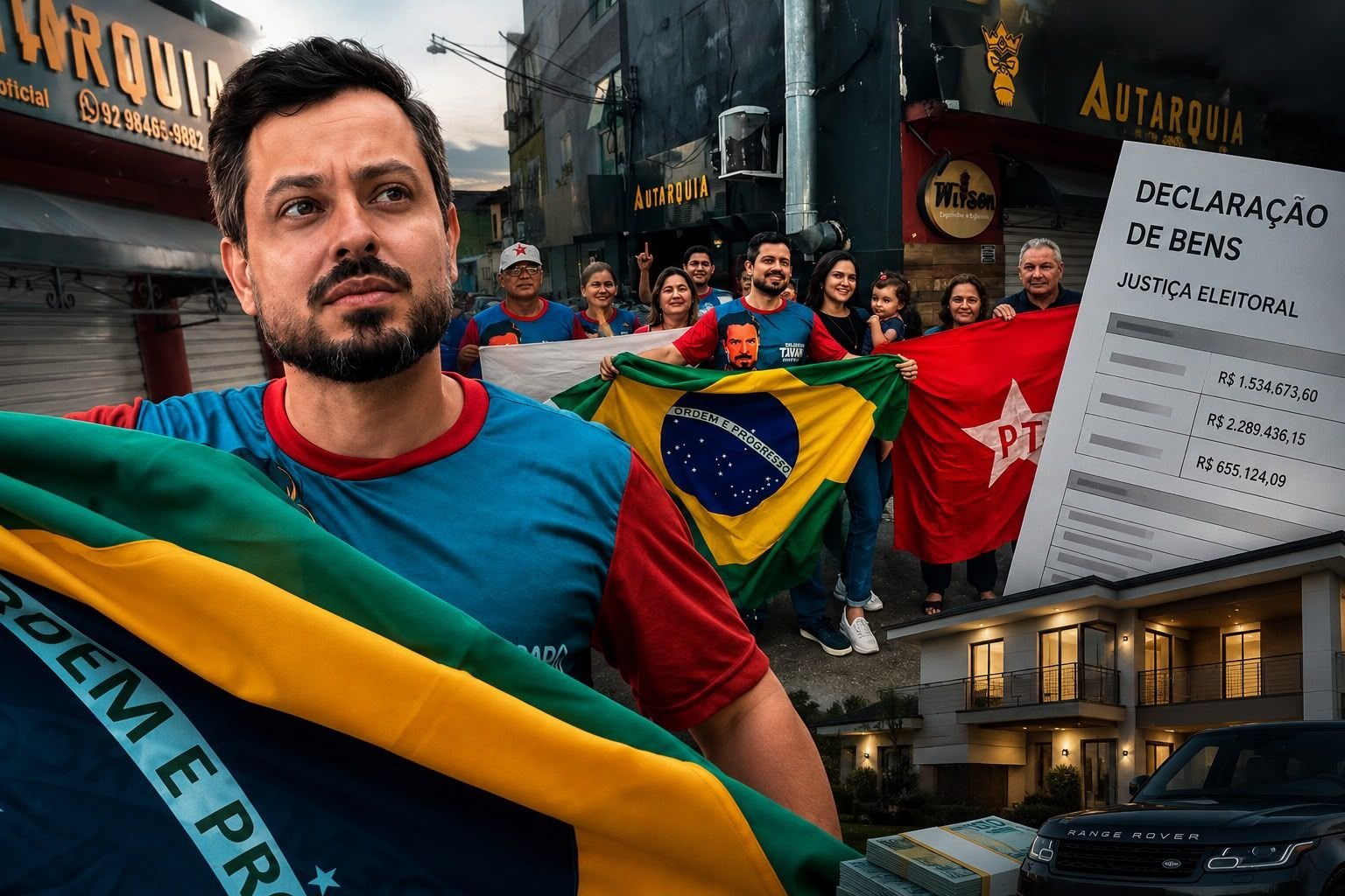 Candidato a deputado federal Delegado João Tayah (PT) - Foto: Assessoria Tayah questiona crescimento patrimonial de nomes do PL no Amazonas e cobra explicações