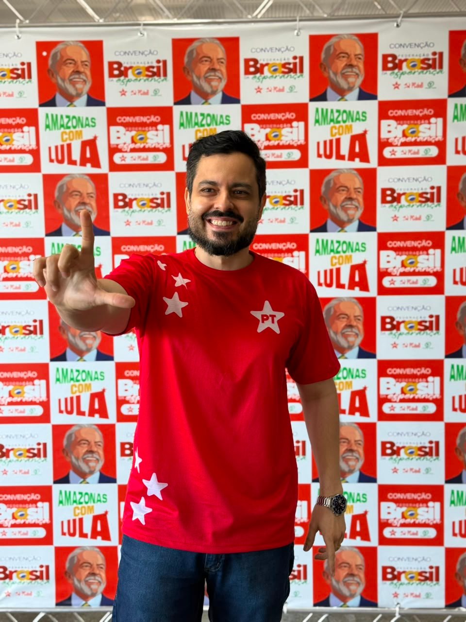 João Tayah Pré-candidato a deputado federal pelo PT - Foto: Assessoria Delegado Tayah é oficializado como principal nome da chapa do PT para a Câmara Federal
