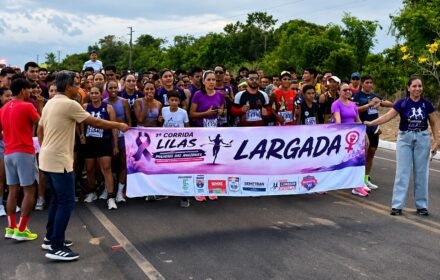 Primeira corrida lilás do curso de Formação Popular em Direitos das Mulheres