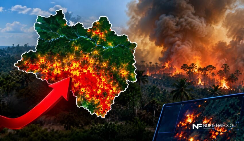 Queimadas disparam no Amazonas e focos de calor passam de 2,3 mil em setembro
