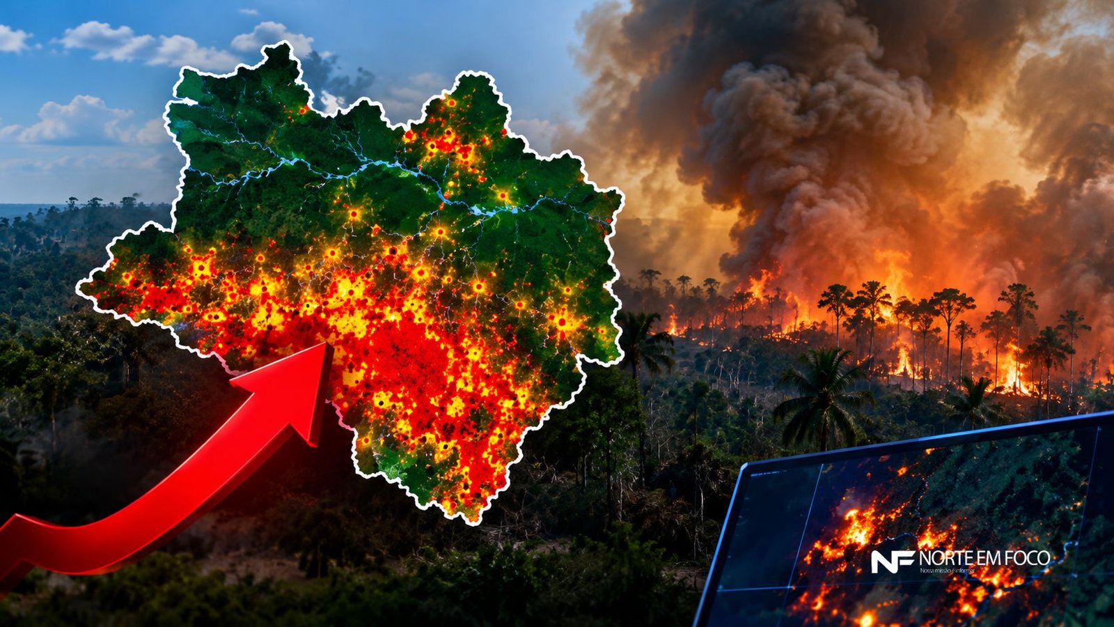 Queimadas disparam no Amazonas e focos de calor passam de 2,3 mil em setembro