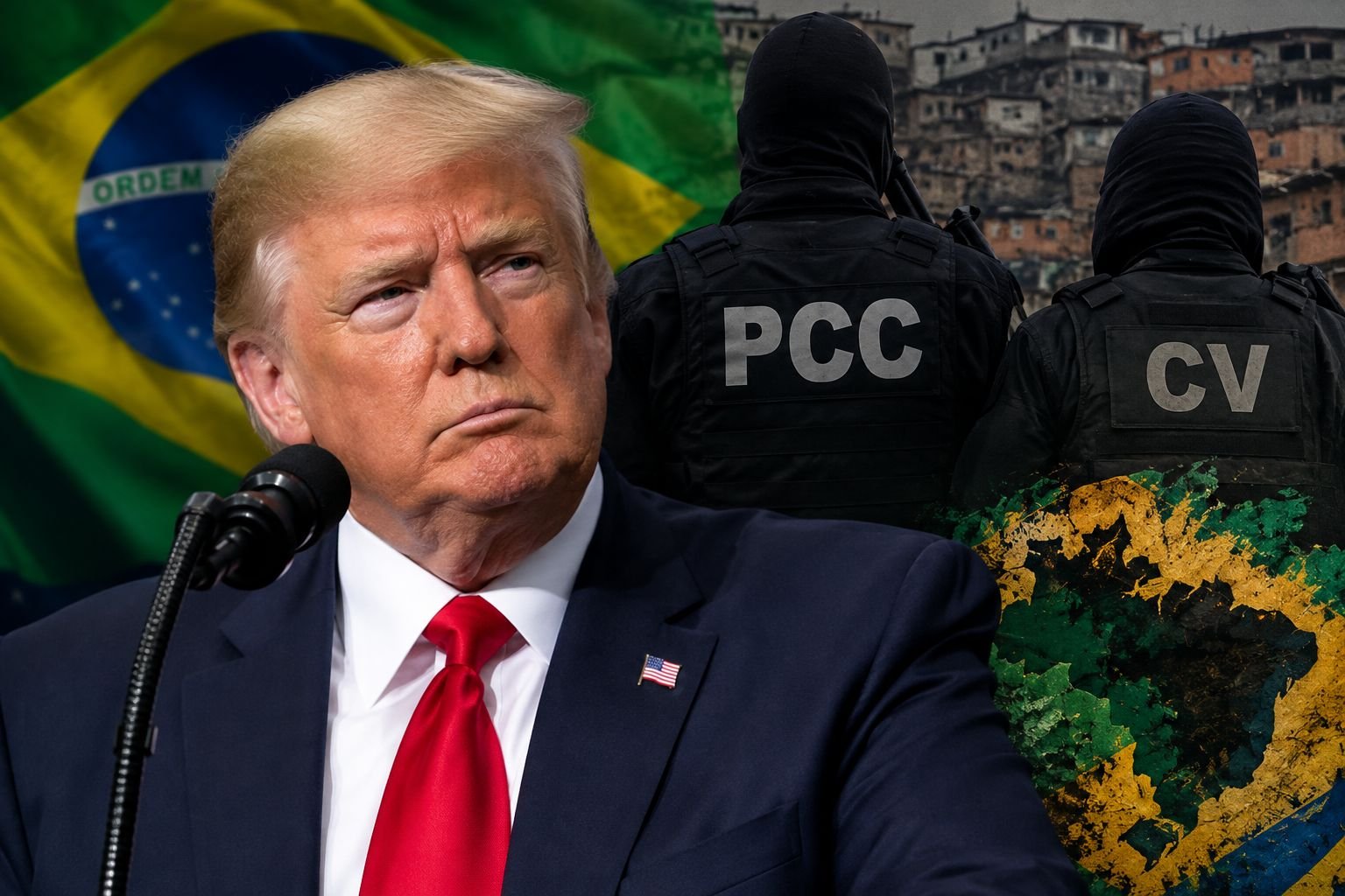 Trump critica atuação do Brasil contra PCC e Comando Vermelho